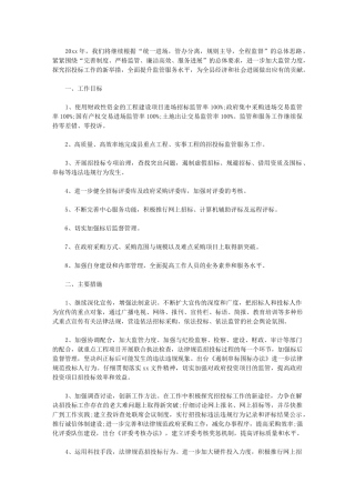 2024年招投标工作计划｜度工作计划