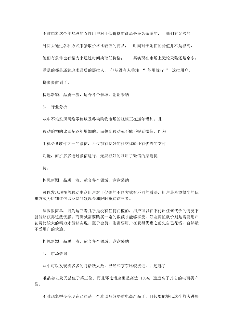 2024年拼多多营销模式解析总结计划报告总结计划_第2页