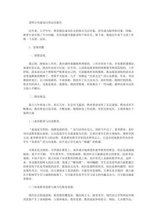 2024年教师行风建设自查总结报告