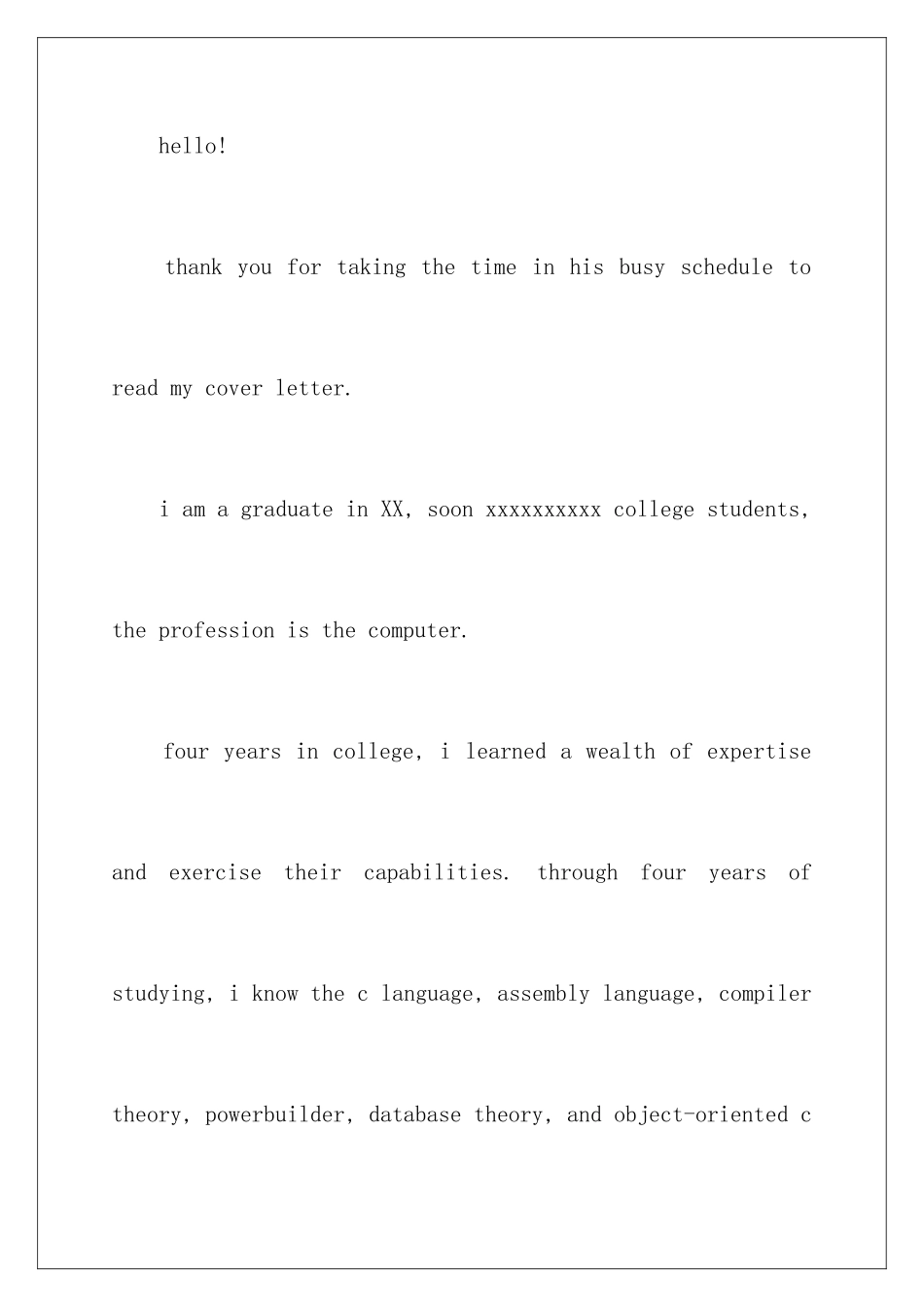 2024年有关英文的自荐信汇总七篇_第2页
