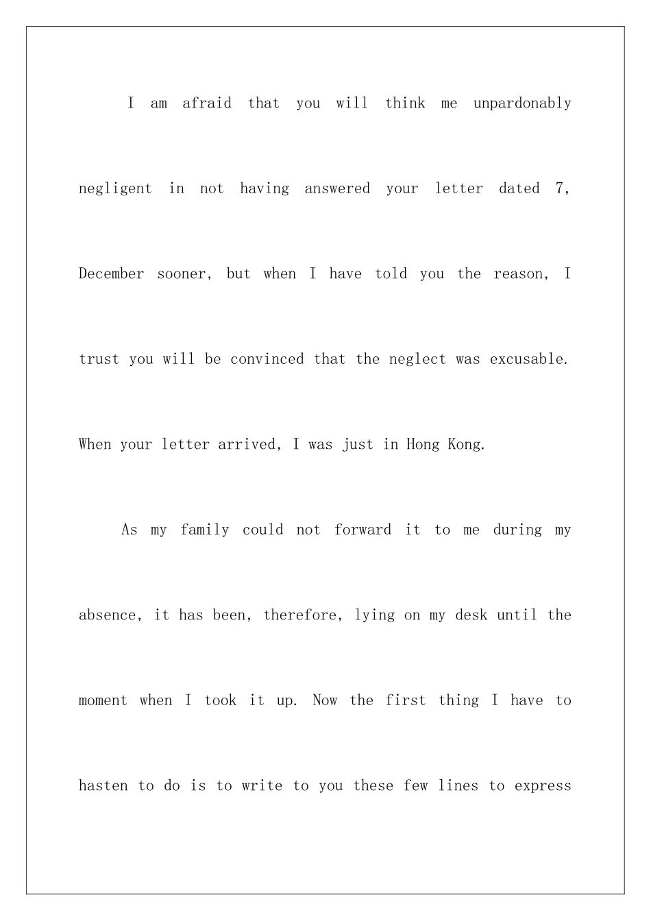 2024年有关英文道歉信集锦五篇_第2页