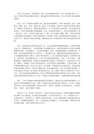 2024年电解车间带负荷试车实习总结