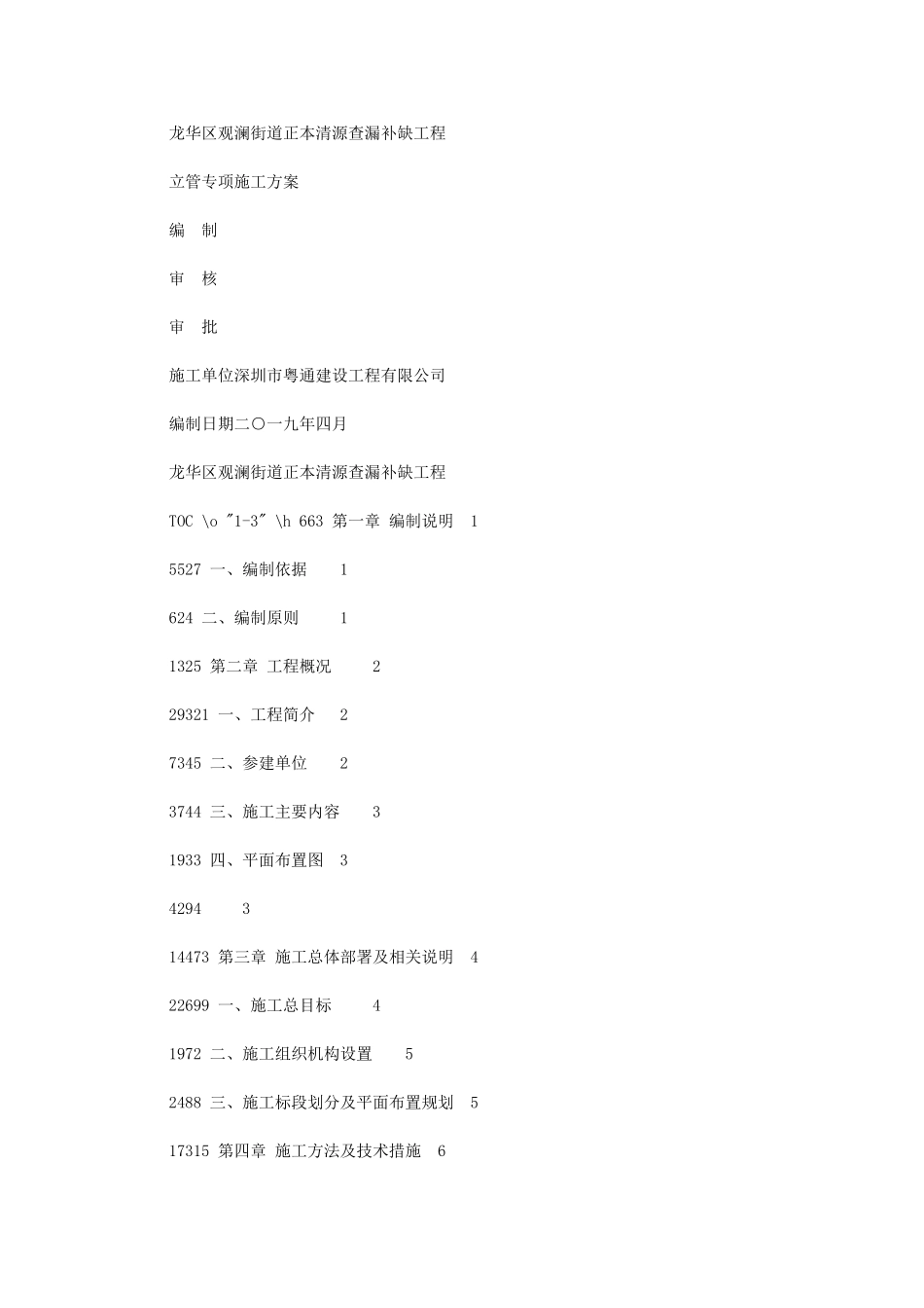 2024年立管专项施工方案_第1页