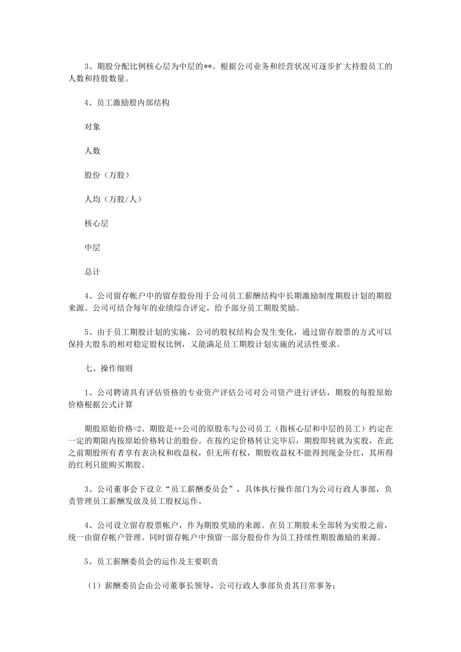 2024年股份公司股权方案_第3页