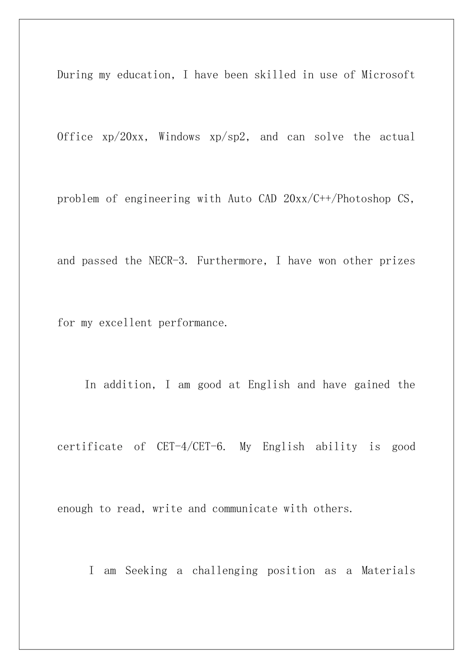 2024年英文求职信汇总6篇_第3页