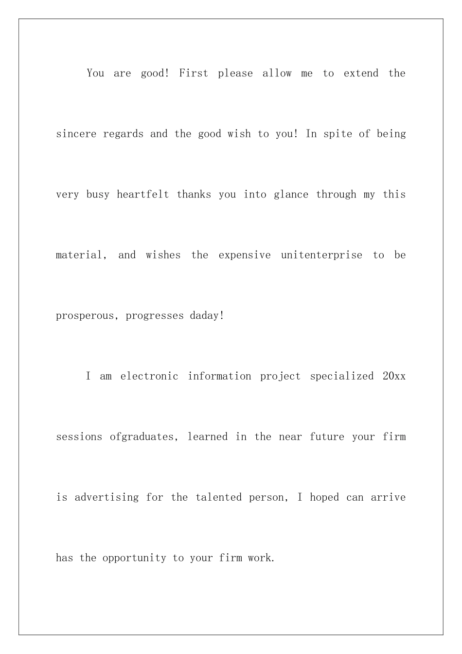 2024年英文求职信集锦五篇_第2页