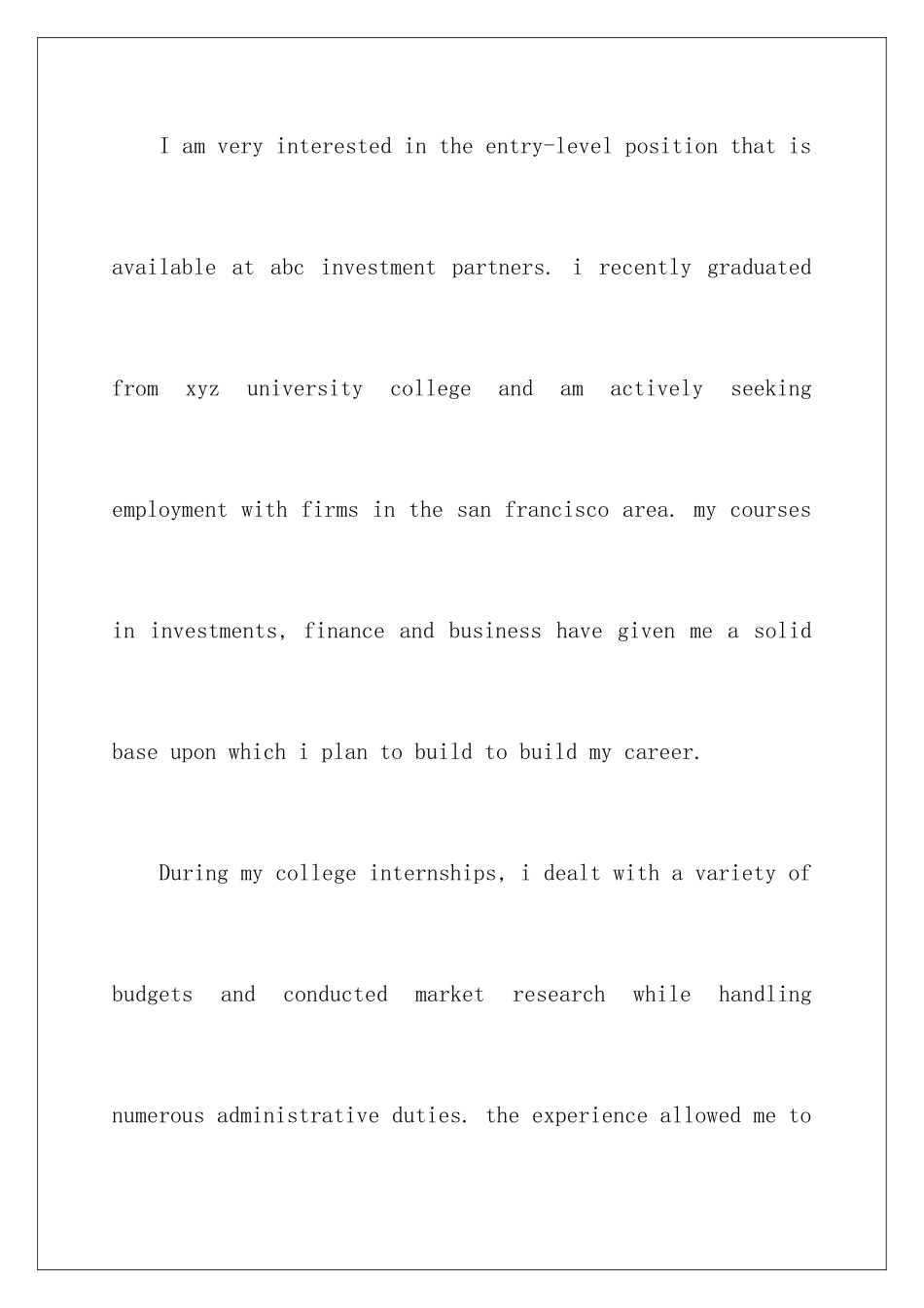 2024年英文的自荐信范文合集8篇_第2页