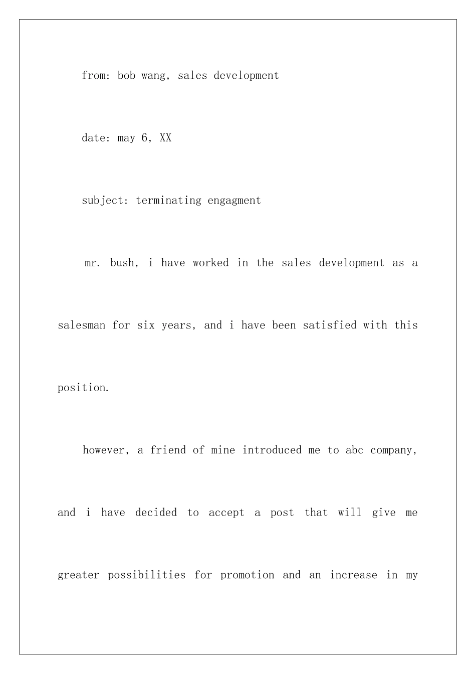 2024年英文的辞职报告范文汇总9篇_第3页