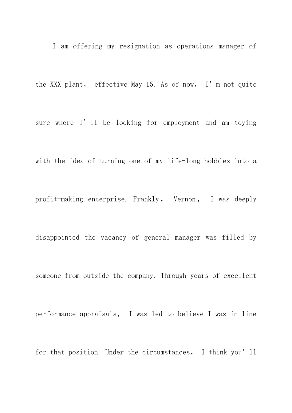 2024年英文的辞职报告七篇_第2页