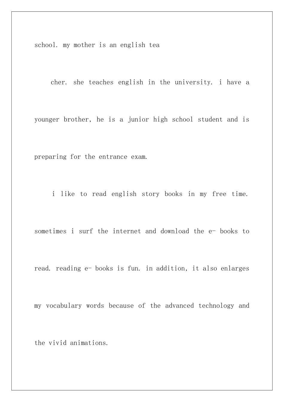 2024年英文自我介绍范文集锦十篇_第2页