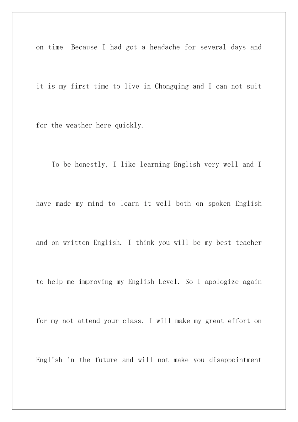 2024年英文道歉信_第2页