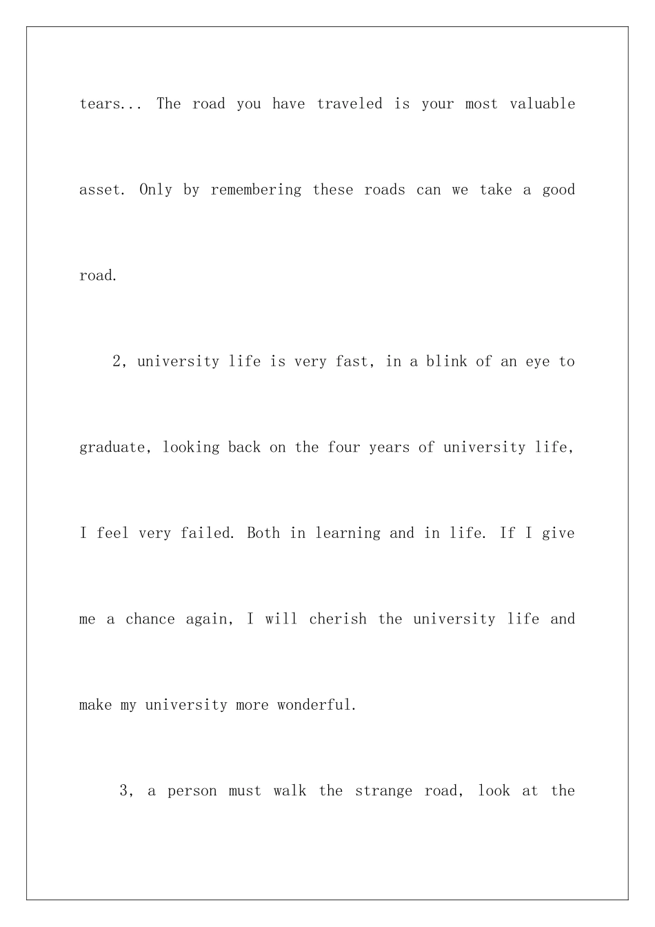 2024年英语毕业感言_第2页