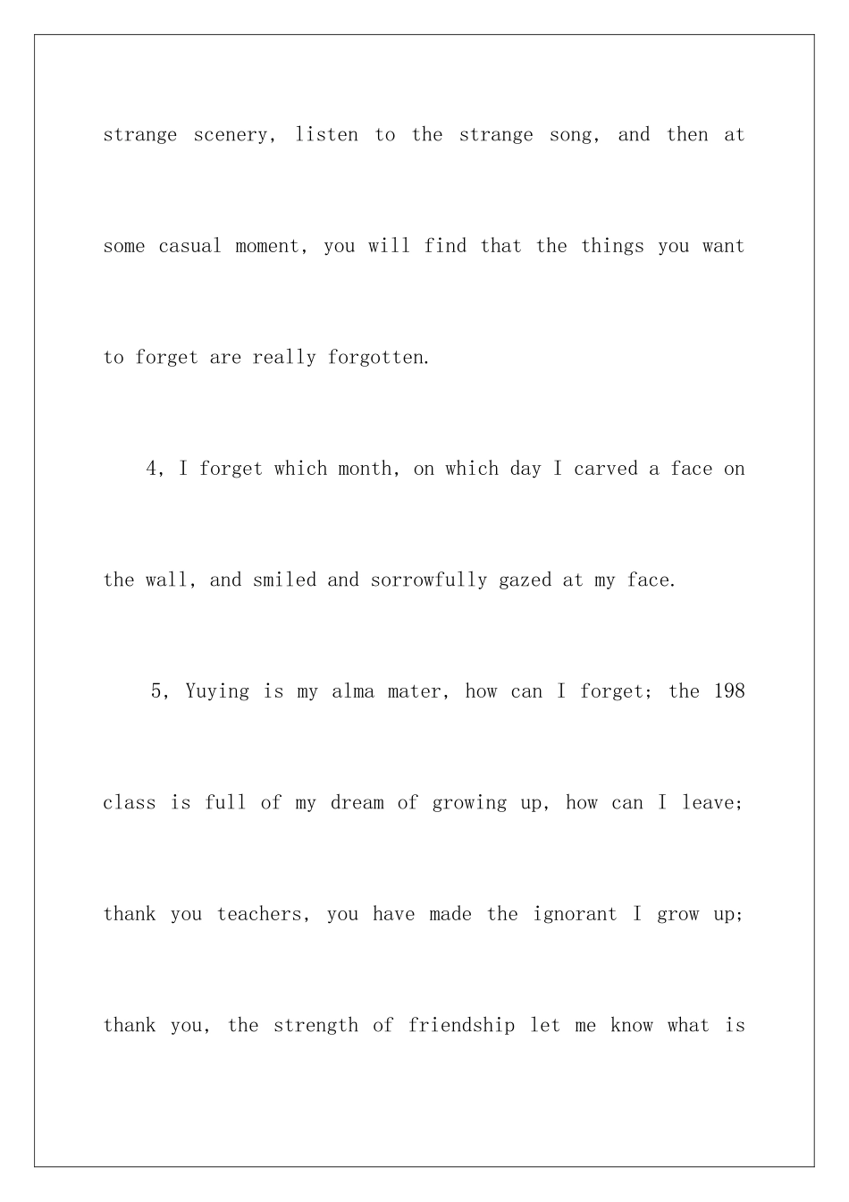 2024年英语毕业感言_第3页