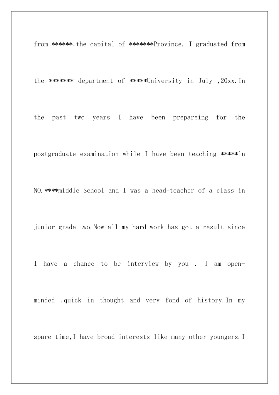 2024年英语自我介绍作文集合六篇_第2页