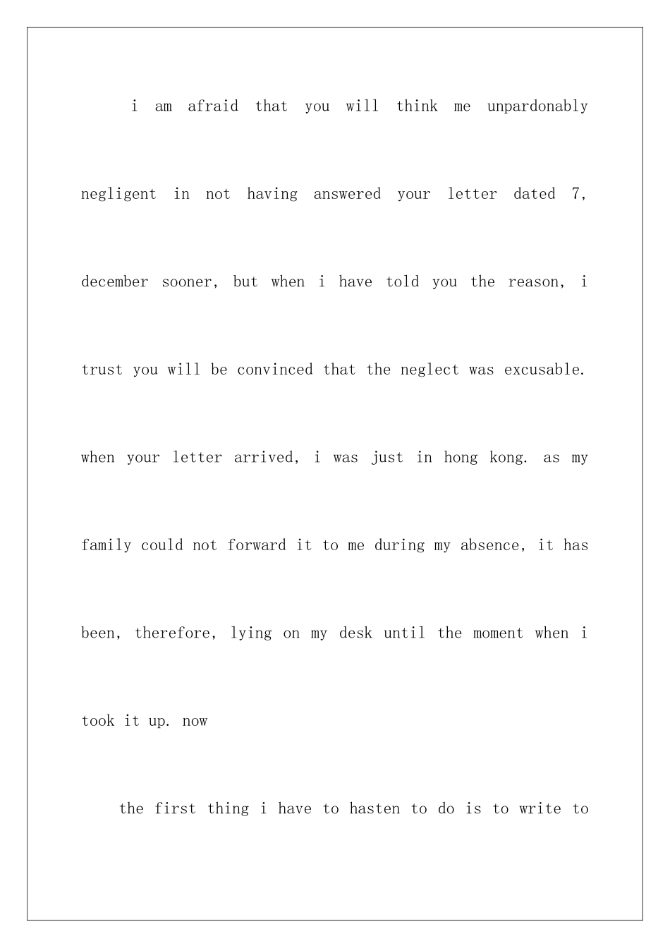 2024年英语道歉信(精选5篇)_第3页