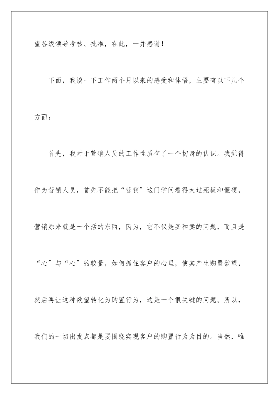 2024年营销人员转正申请书_第3页