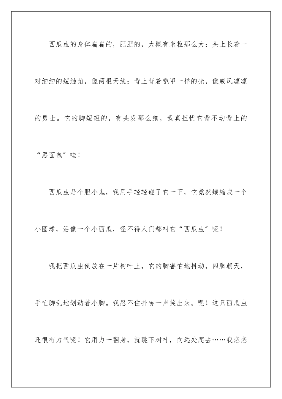 2024年西瓜小学作文7篇_第2页