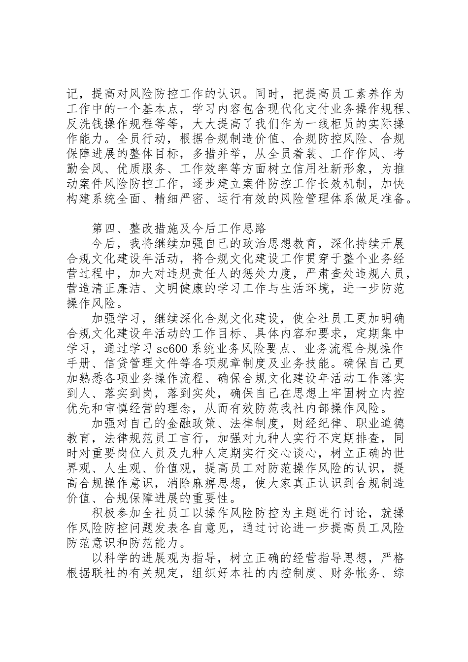 2024年银行企业形象自查报告-_第2页