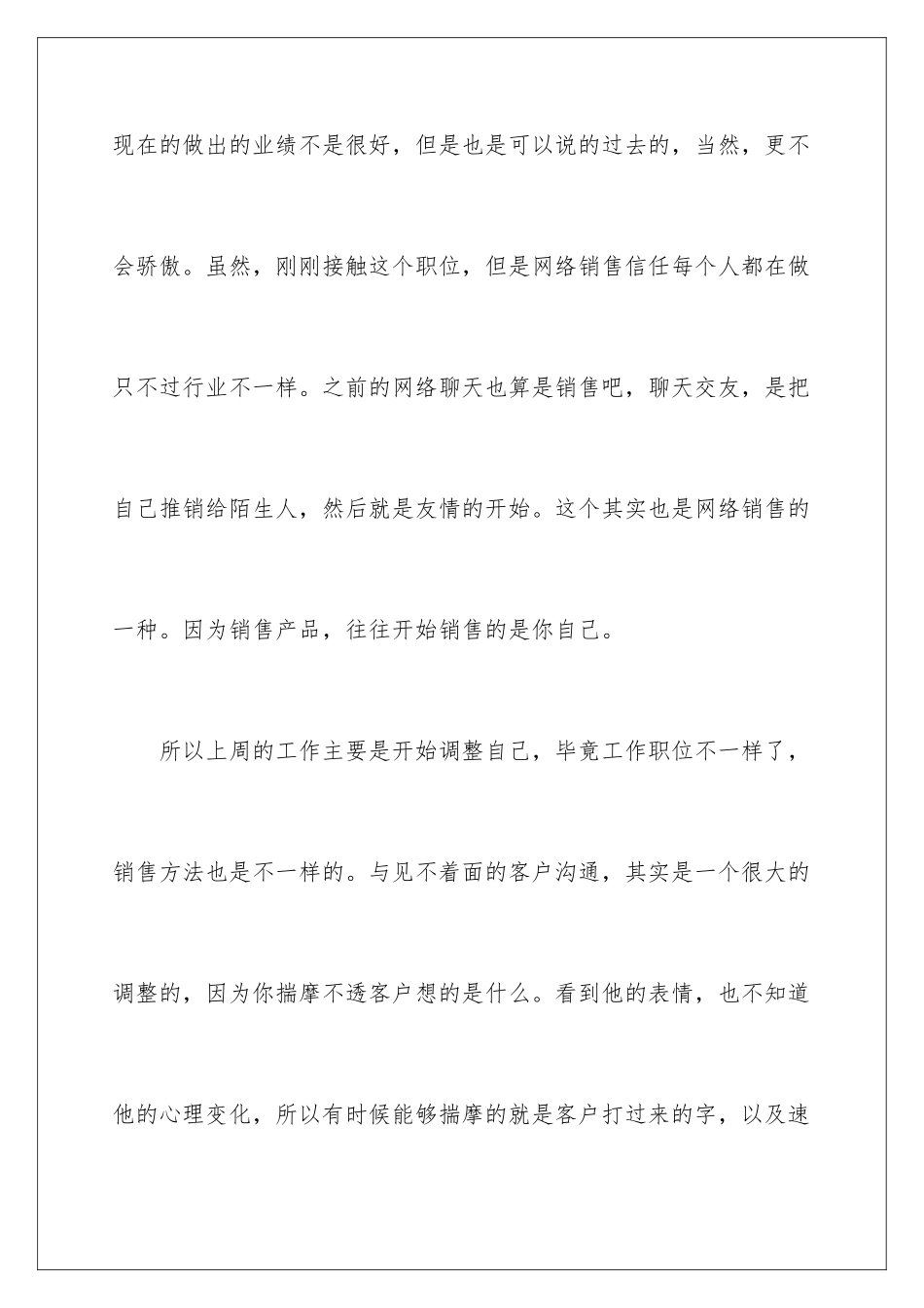 2024年销售个人一周工作总结_第2页