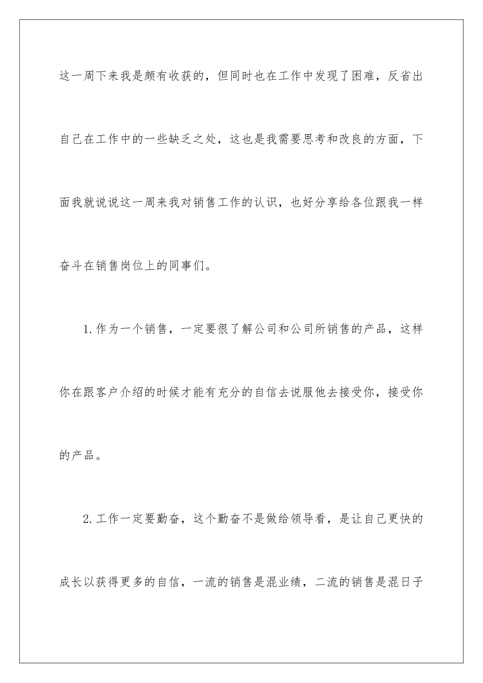 2024年销售人员一周工作计划_第2页