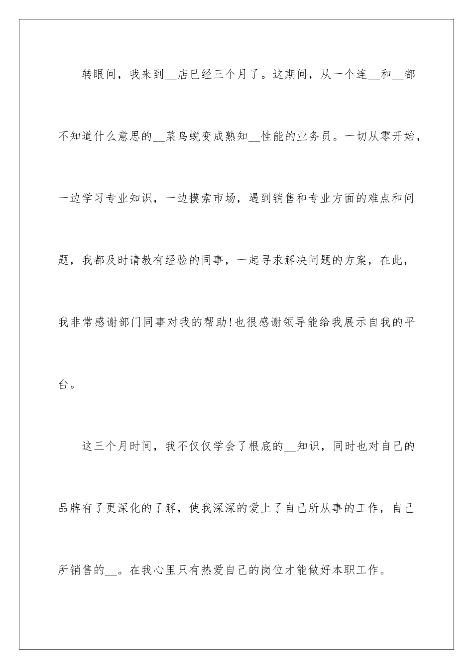2024年销售员试用期转正工作总结_第2页