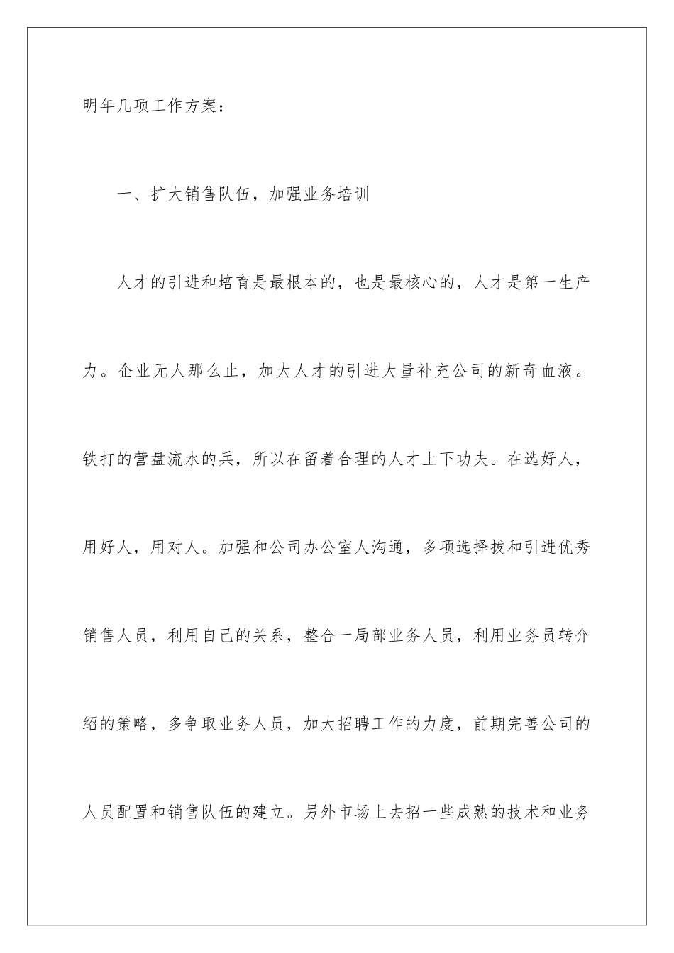 2024年销售经理的工作计划集合5篇_第2页