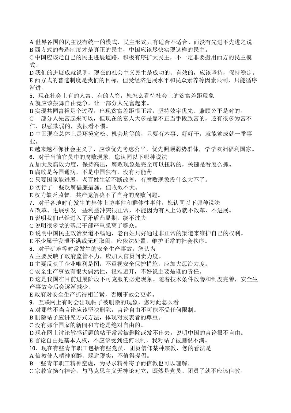 2024年青年思想状况调查问卷_第2页