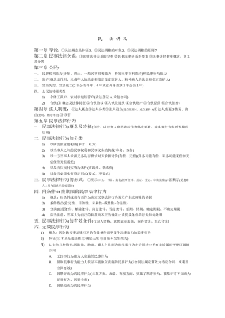 2024河北政法干警民法讲义