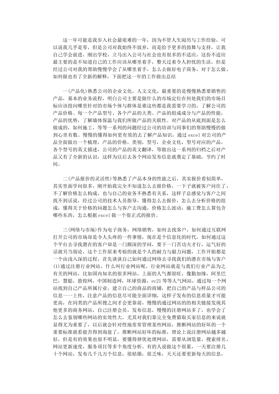 2024电商客服年终个人总结_第1页