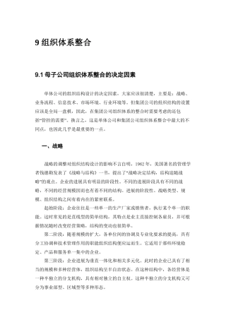 9第九章-组织体系整合1稿