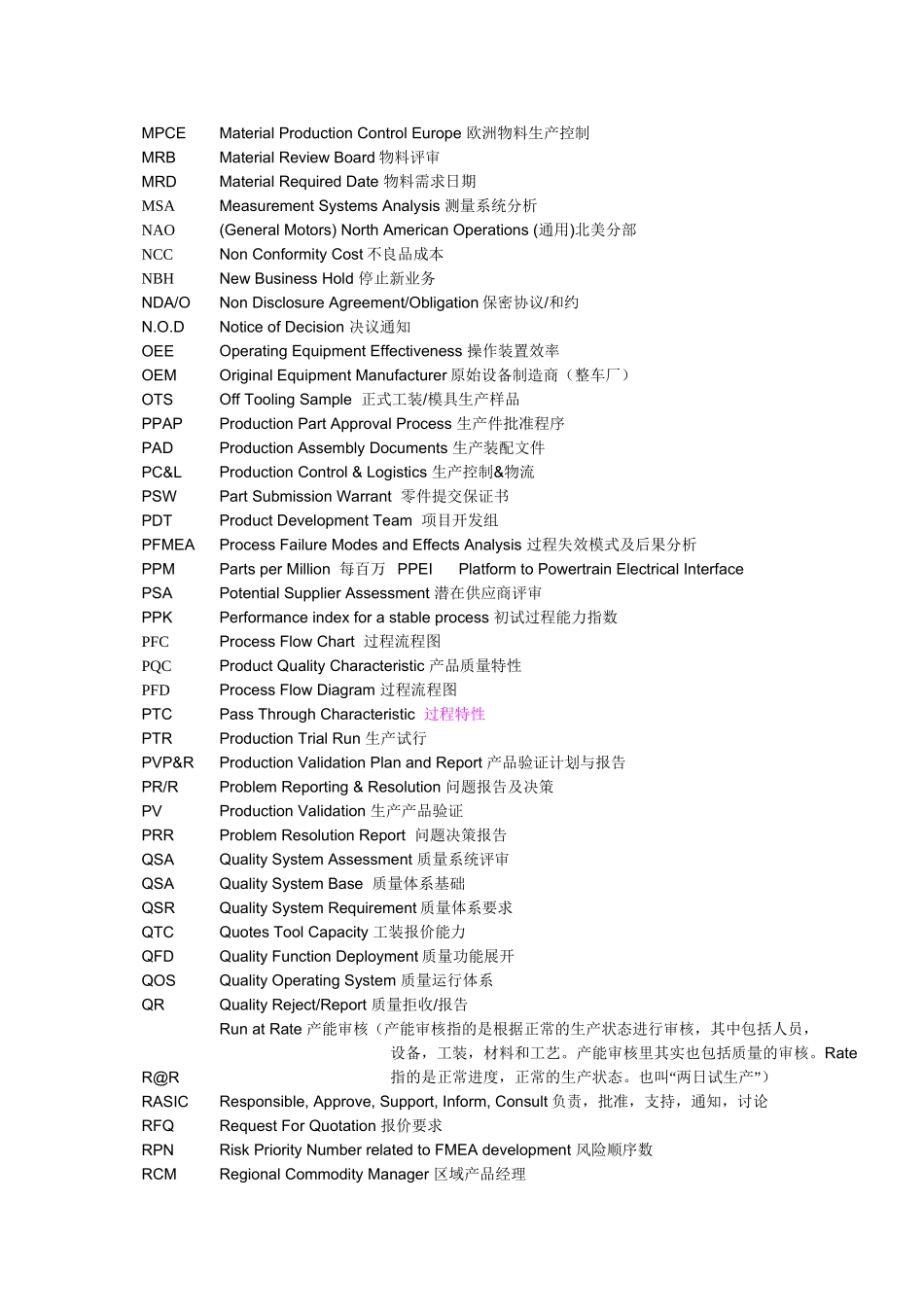 APQP-和PPAP过程专业术语_第3页