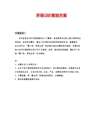 bestnSTYLE发布会开场宣传片文案