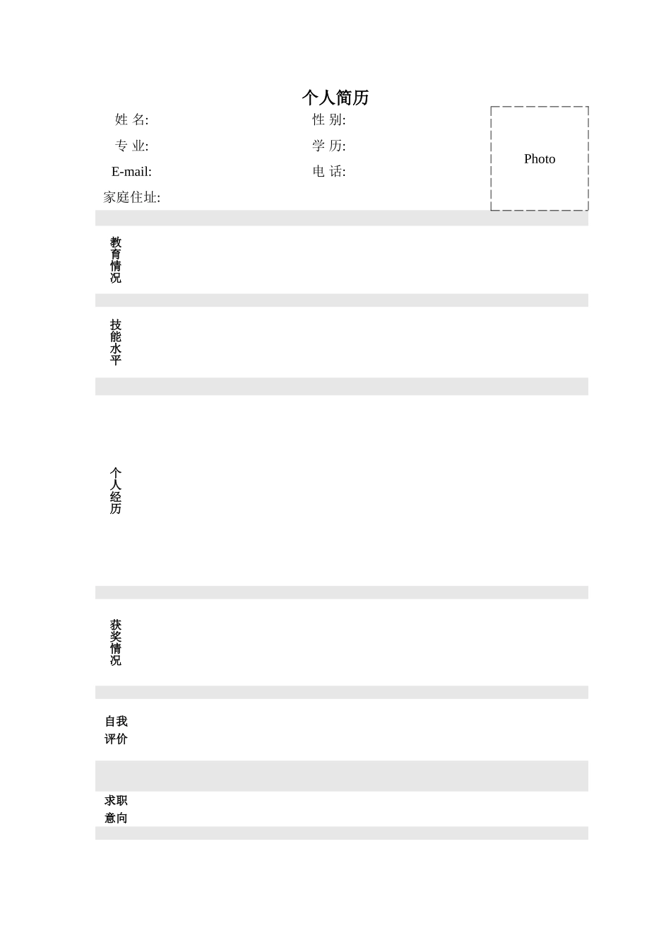 HR喜欢的简历--模版_第1页
