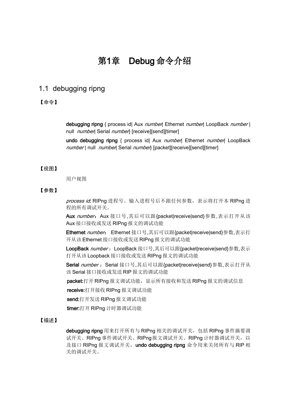 Ripng模块Debug命令详解（金炜）_第2页