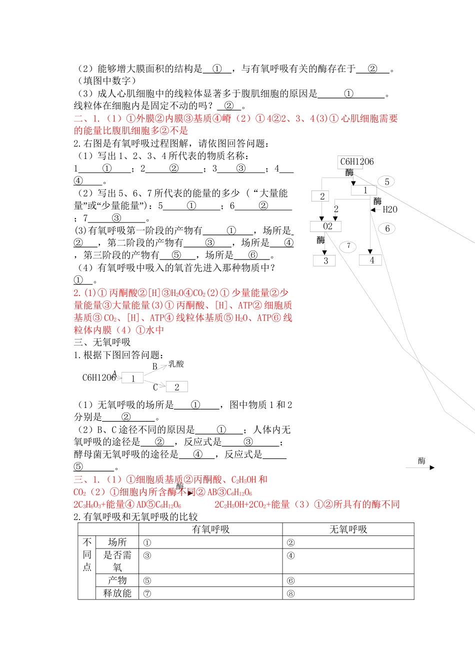 《ATP的主要来源——细胞呼吸》导学案_第3页