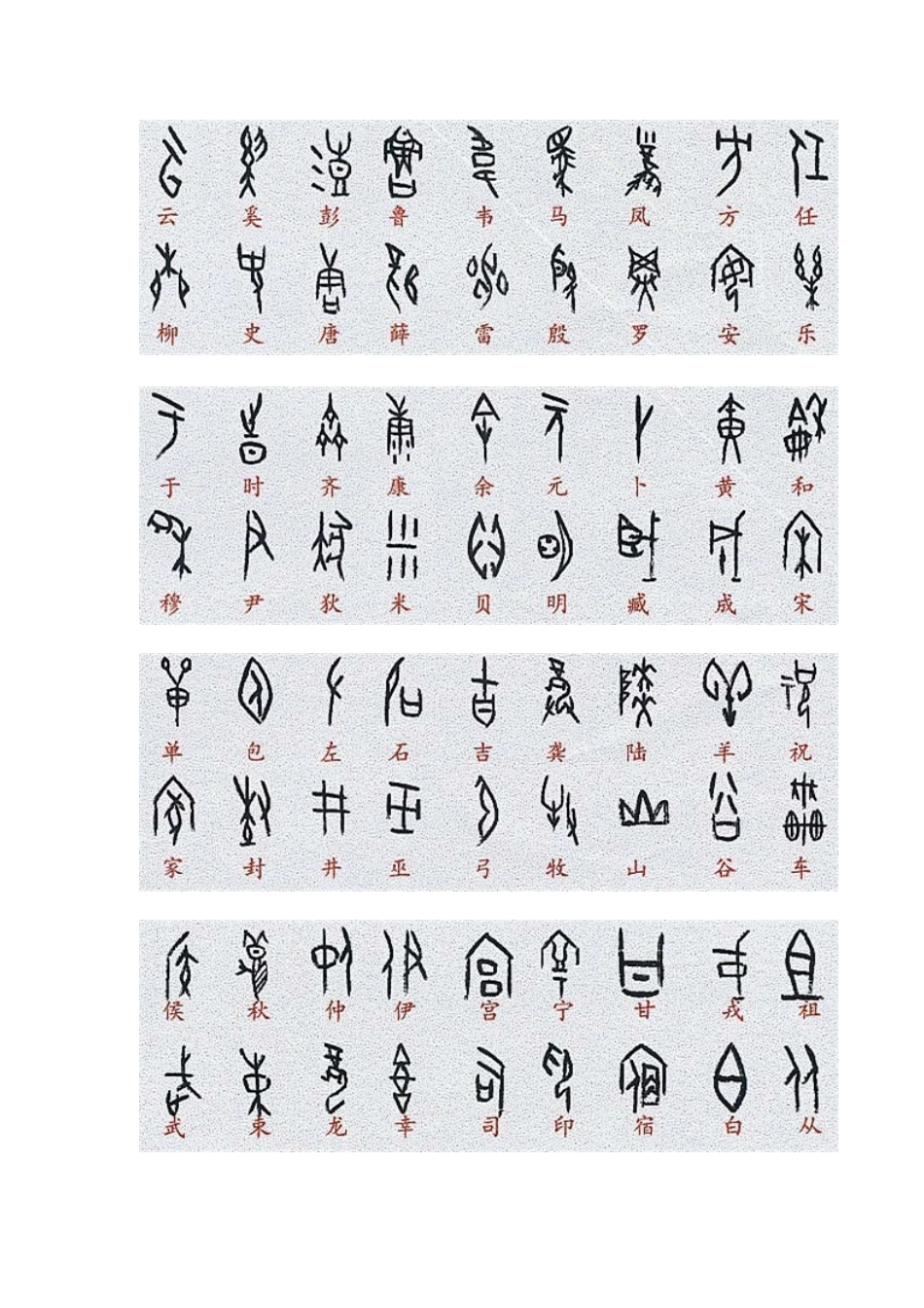 《甲骨文百家姓》_第2页