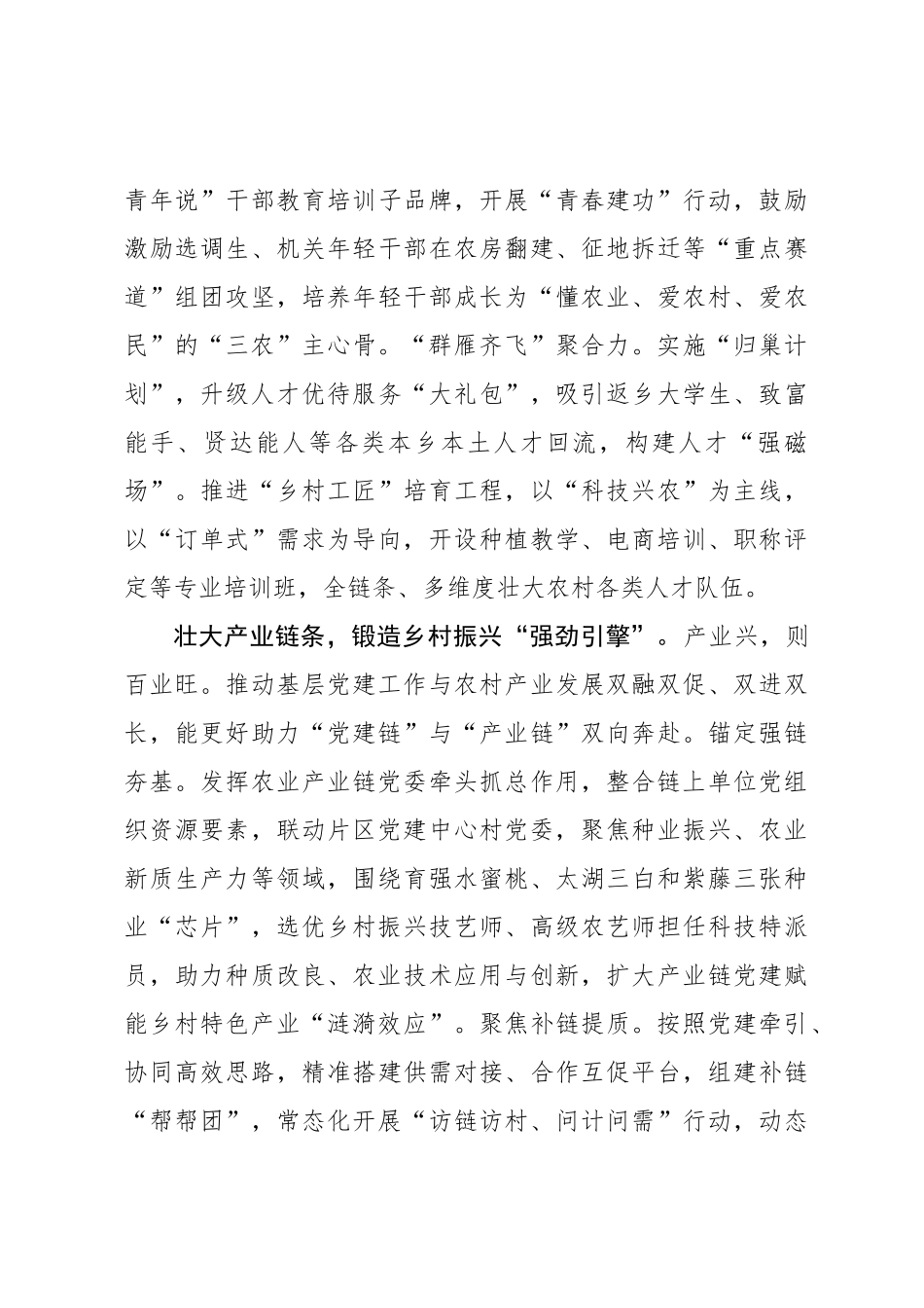 党委书记言论：党建执笔绘就乡村振兴“实景图”_第3页