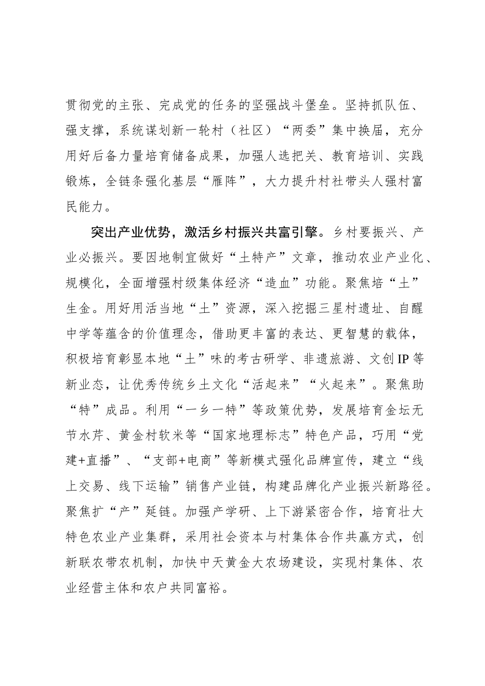 党委书记言论：奋力绘就乡村全面振兴“实景图”_第2页