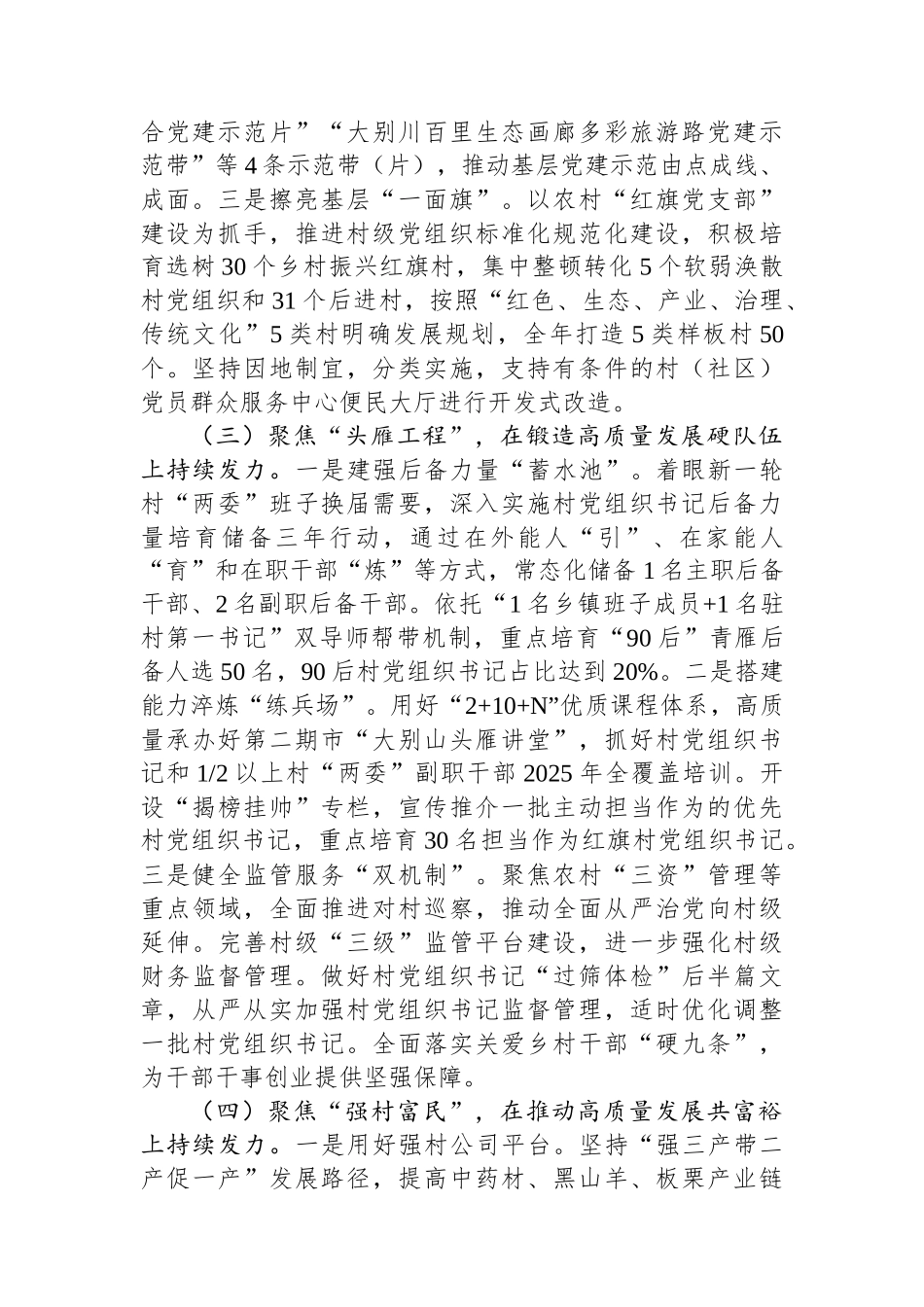 2025年抓基层党建工作总结（市委）_第2页