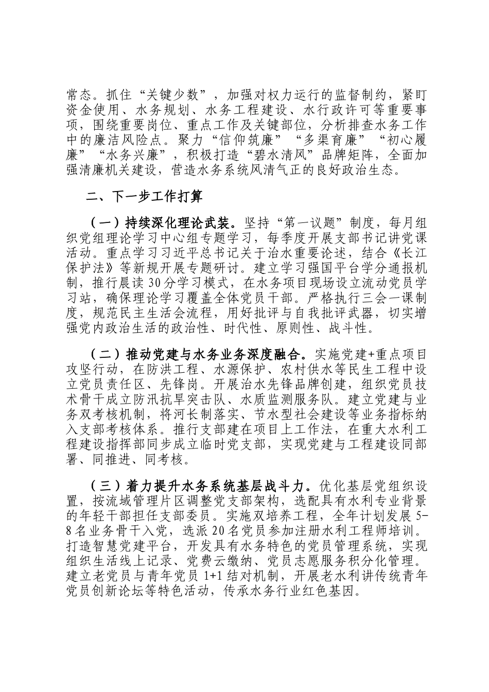 市水务局党组上半年党建工作总结_第3页