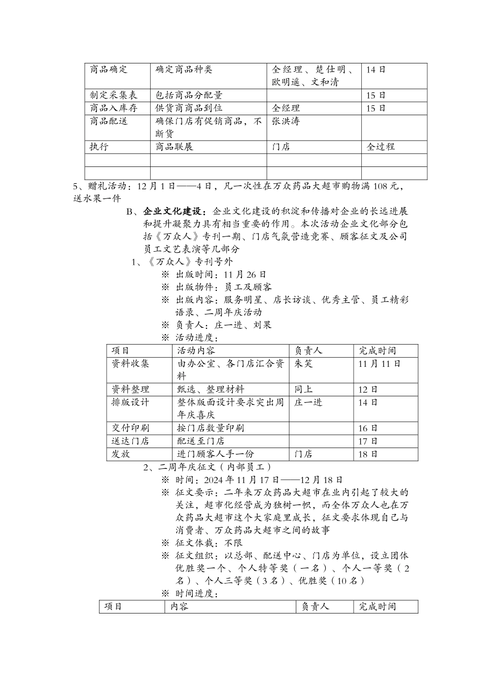 万众药品大超市二周年庆方案_第3页