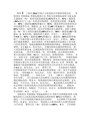 三明公立医院院长考核表