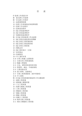 上海监理公司工作指导手册