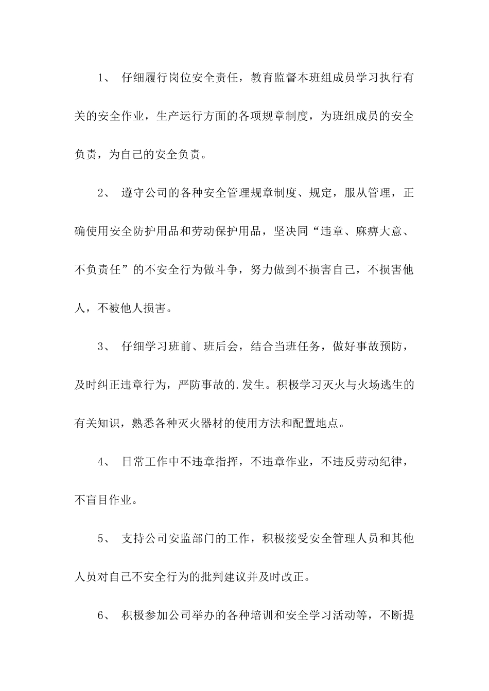 个人安全承诺书四篇_第2页