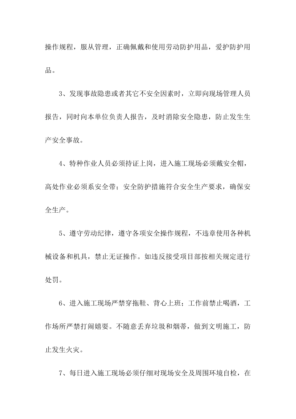 个人安全承诺书模板集锦九篇_第2页