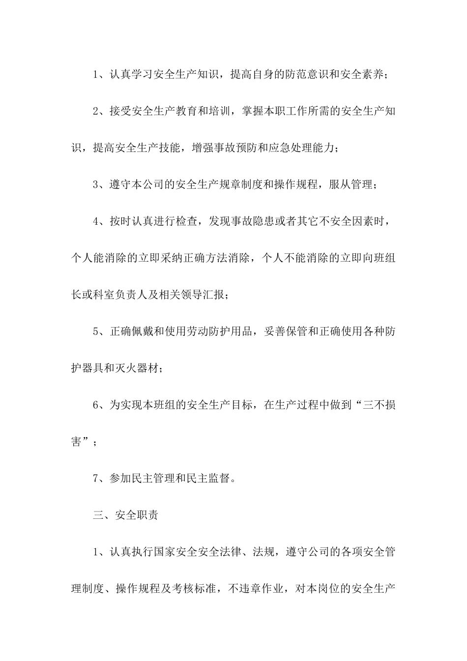 个人安全责任承诺书模板锦集8篇_第3页