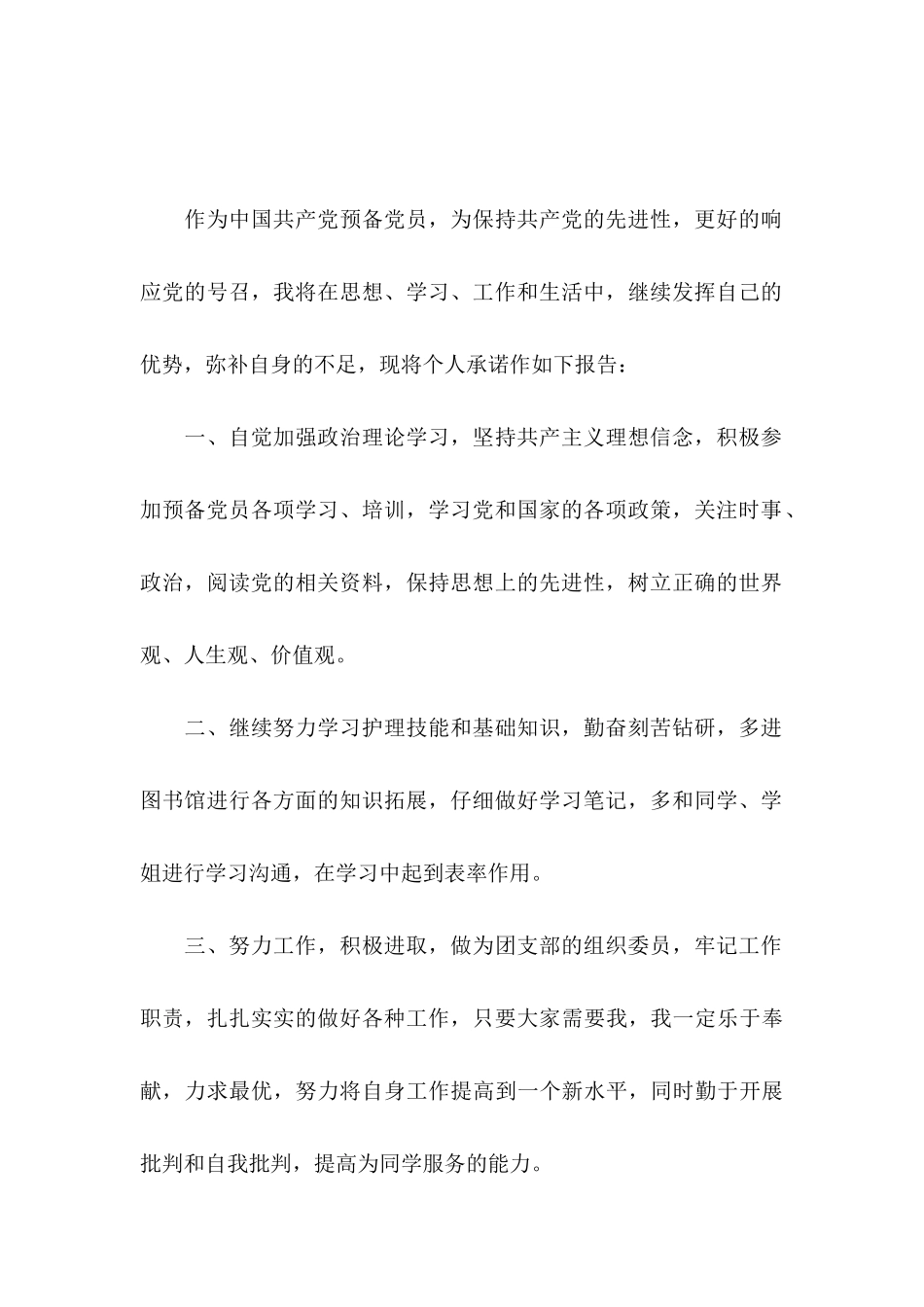 个人承诺书集锦7篇_第2页