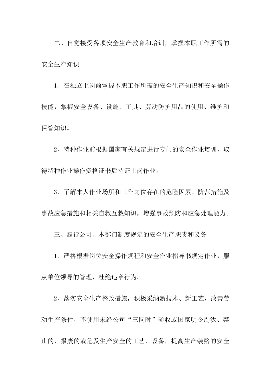 个人的安全承诺书模板汇编九篇_第2页