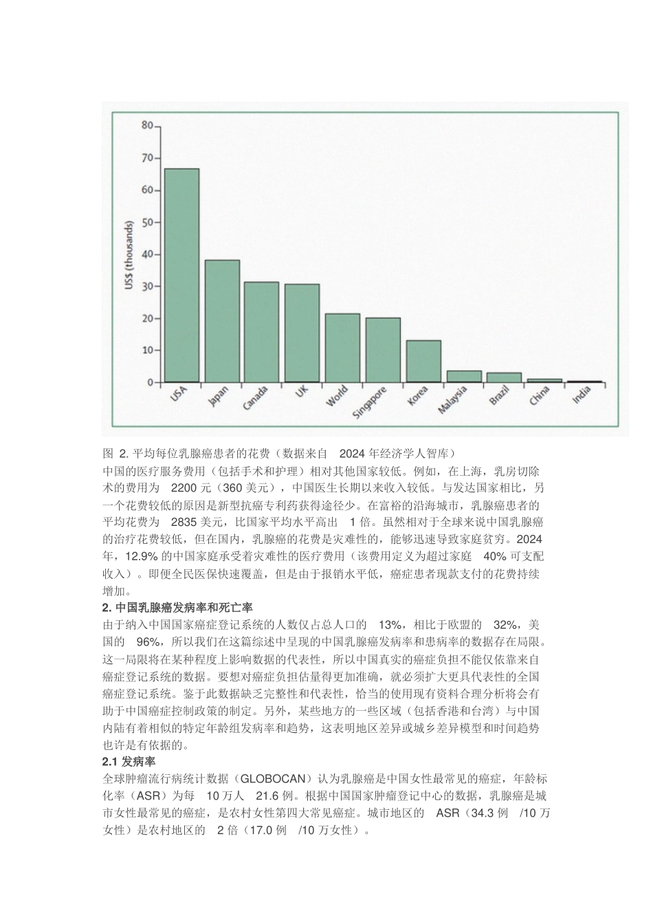 中国乳腺癌现状_第3页