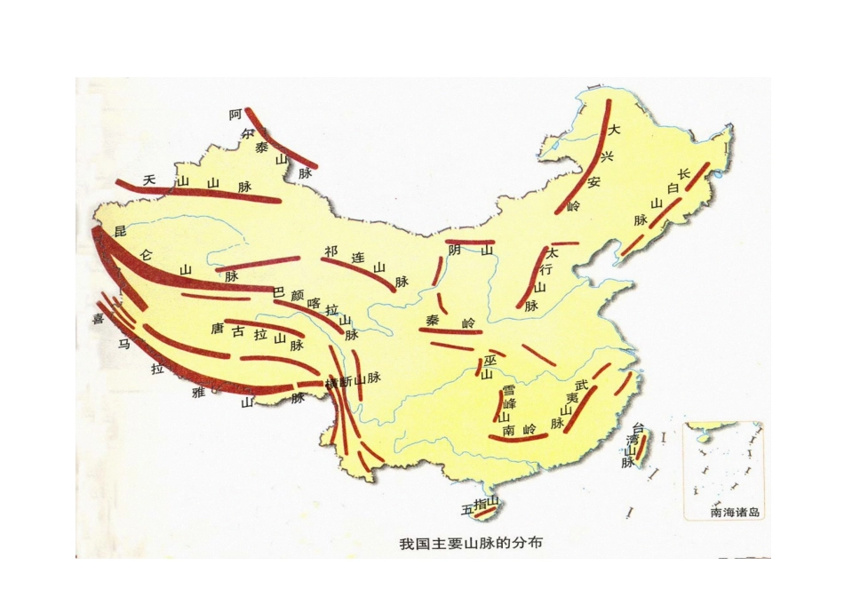 中国山脉走向图1概要_第3页